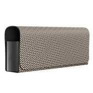 Шкіряний органайзер для пристрою - Бежевий з принтом