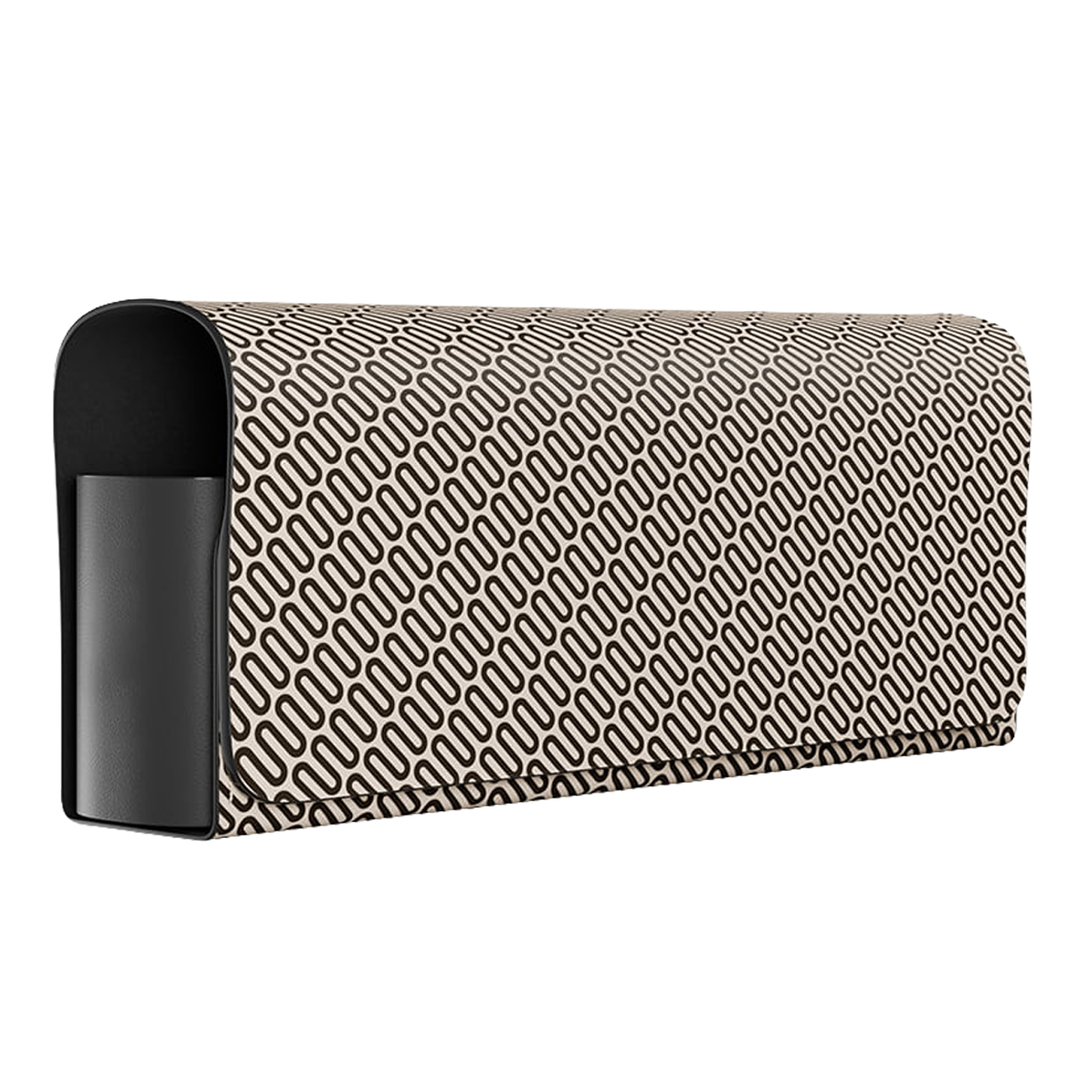 Шкіряний органайзер для пристрою - Бежевий з принтом