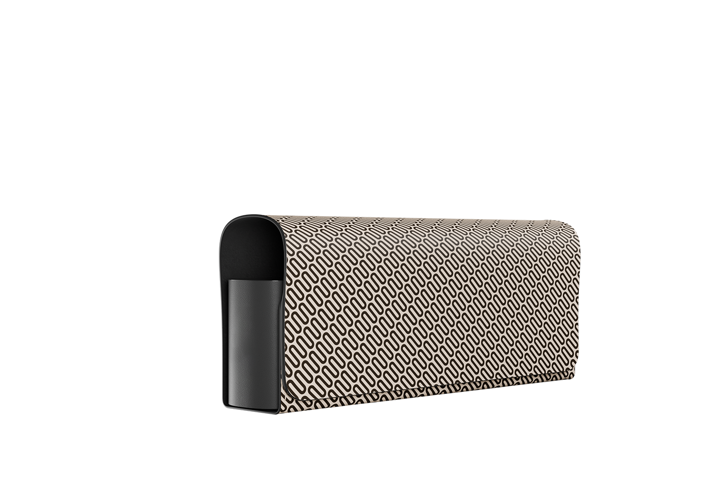 Кожаный органайзер для устройства - Бежевый с принтом