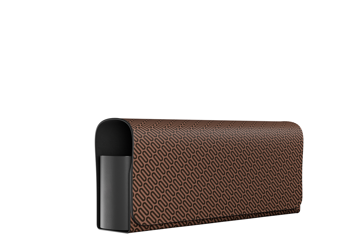 Органайзер для устройства кожаный - Коричневый c принтом