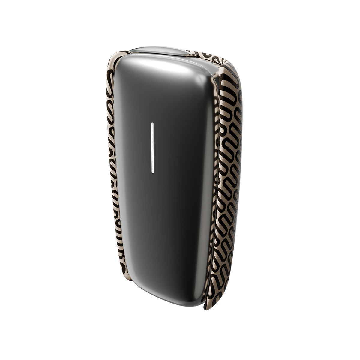 Шкіряний чохол для пристрою - Бежевий з принтом