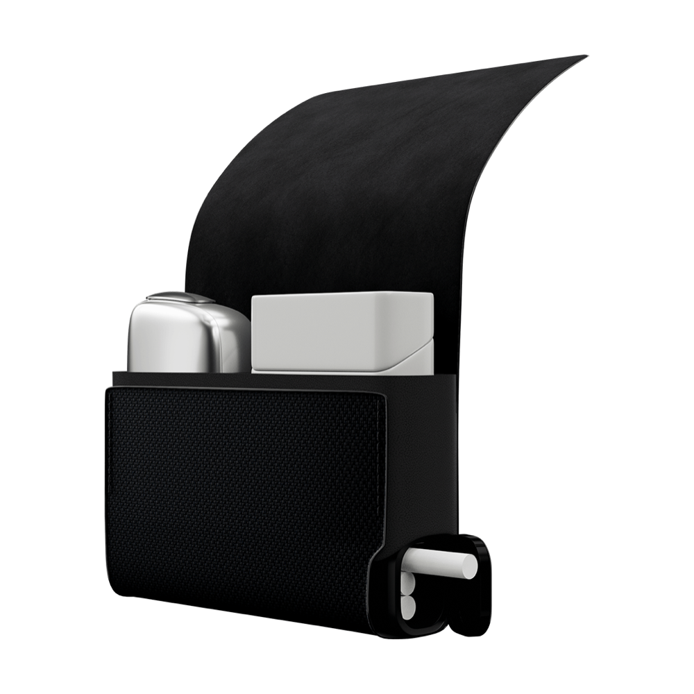 Компактный органайзер Все в одном с кожаными вставками - Черный