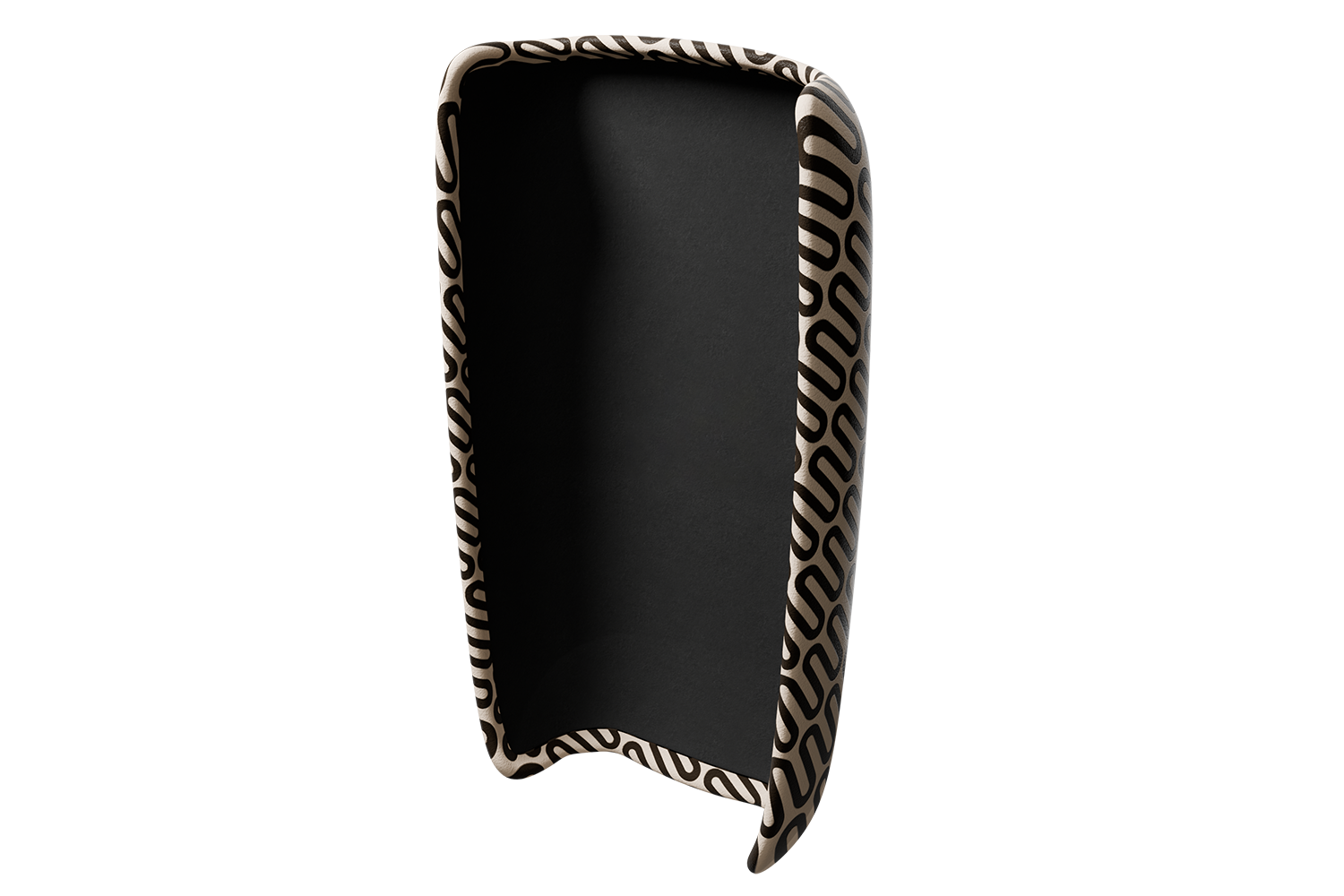 Шкіряний чохол для пристрою - Бежевий з принтом