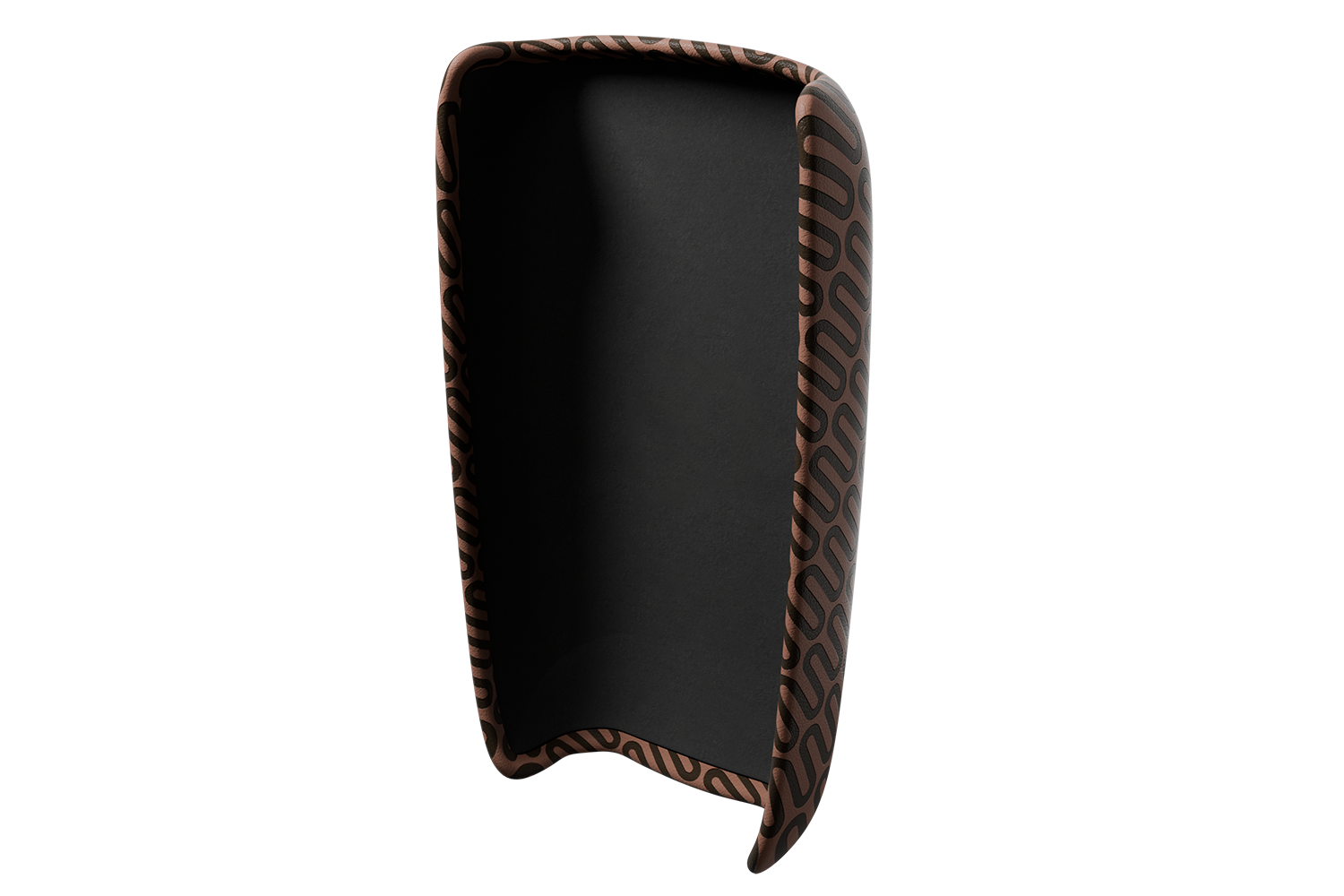 Шкіряний чохол для пристрою - Коричневий з принтом