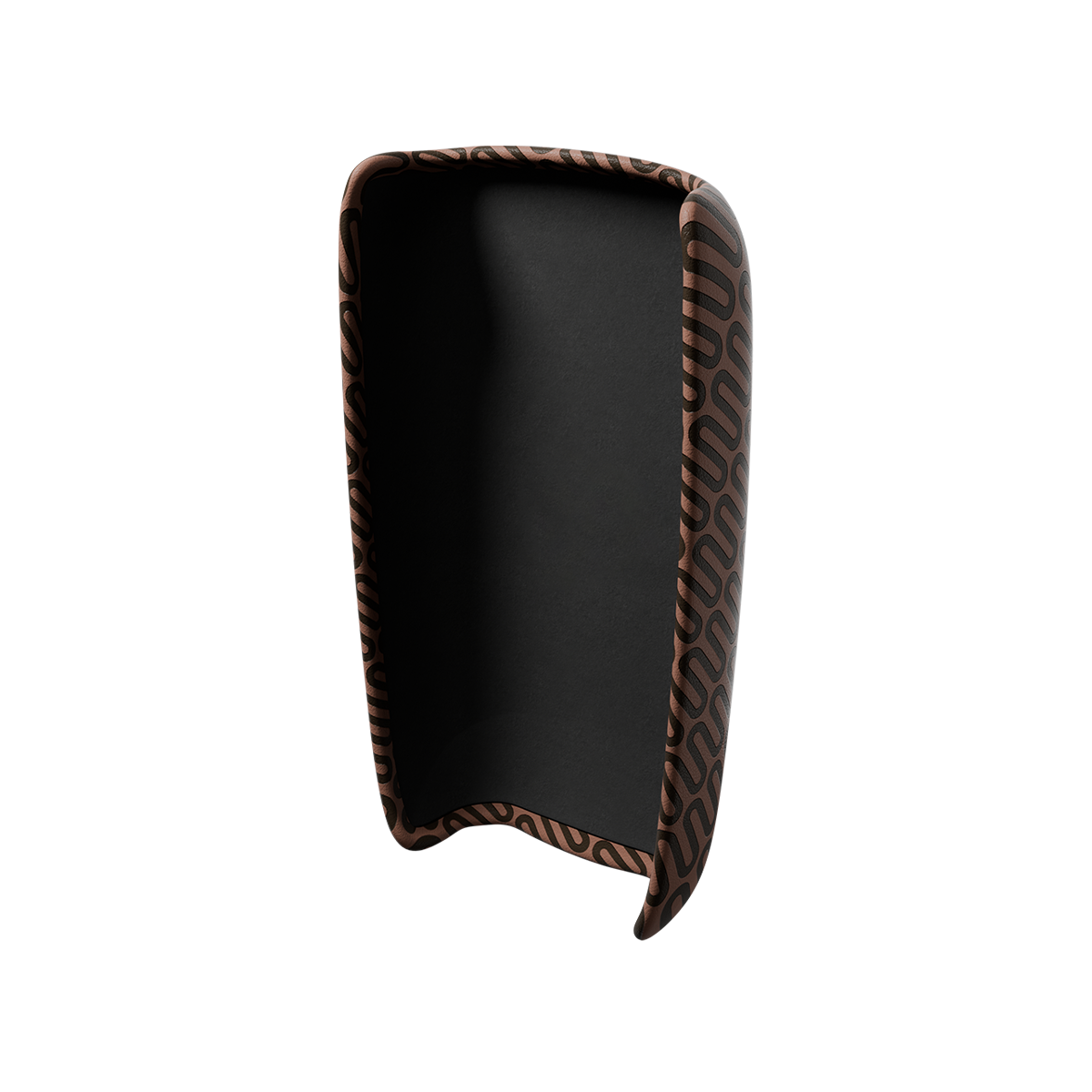 Кожаный чехол для устройства - Коричневый с принтом