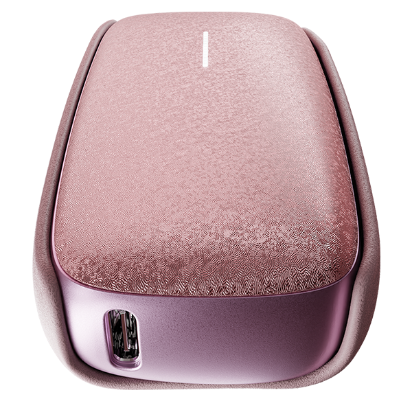 Чехол для устройства кожаный - розовое сияние