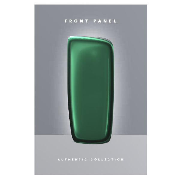 Ploom X Advanced — передня панель кольору тропічний зелений — упаковка
