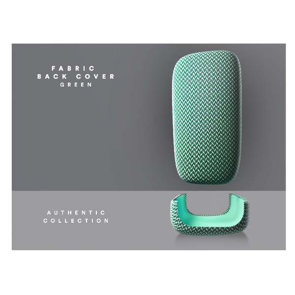 Ploom X Advanced — чохол для пристрою зелений — на пристрої
