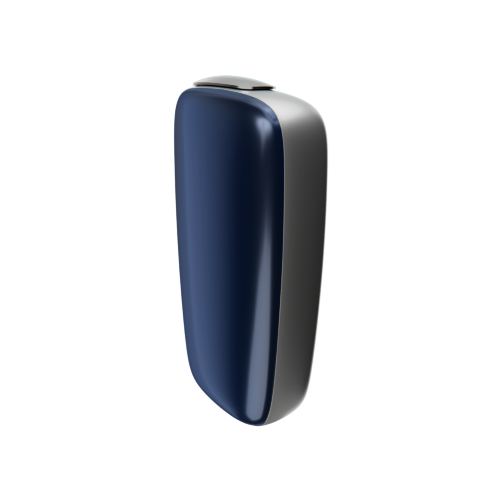 Ploom X Advanced — передня панель темно-синього кольору на пристрої
