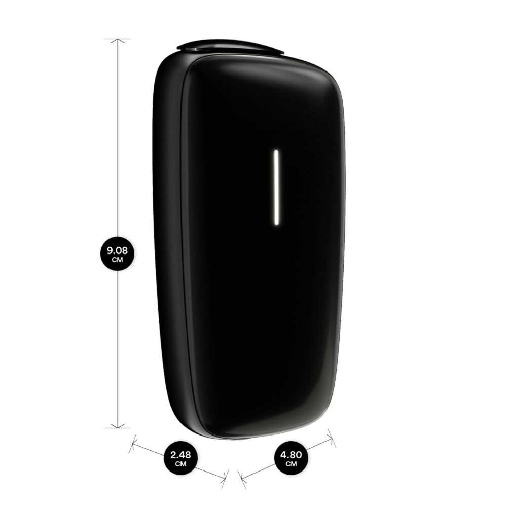 Ploom X Advanced чорний — заміри
