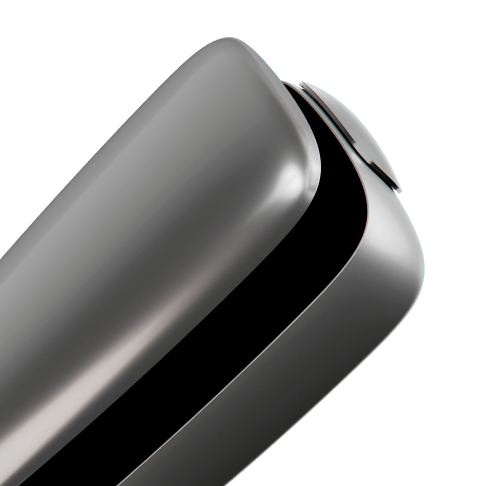 Ploom X Advanced — передня панель сріблястого кольору — закрита
