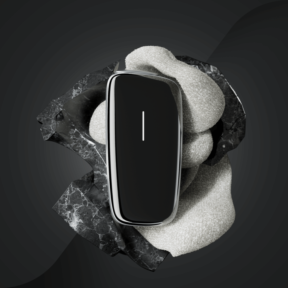 Ploom X Advanced — передня панель сірого кольору- текстура
