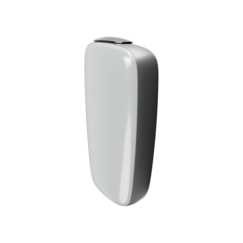 Ploom X Advanced — передня панель білього кольору — вид збоку
