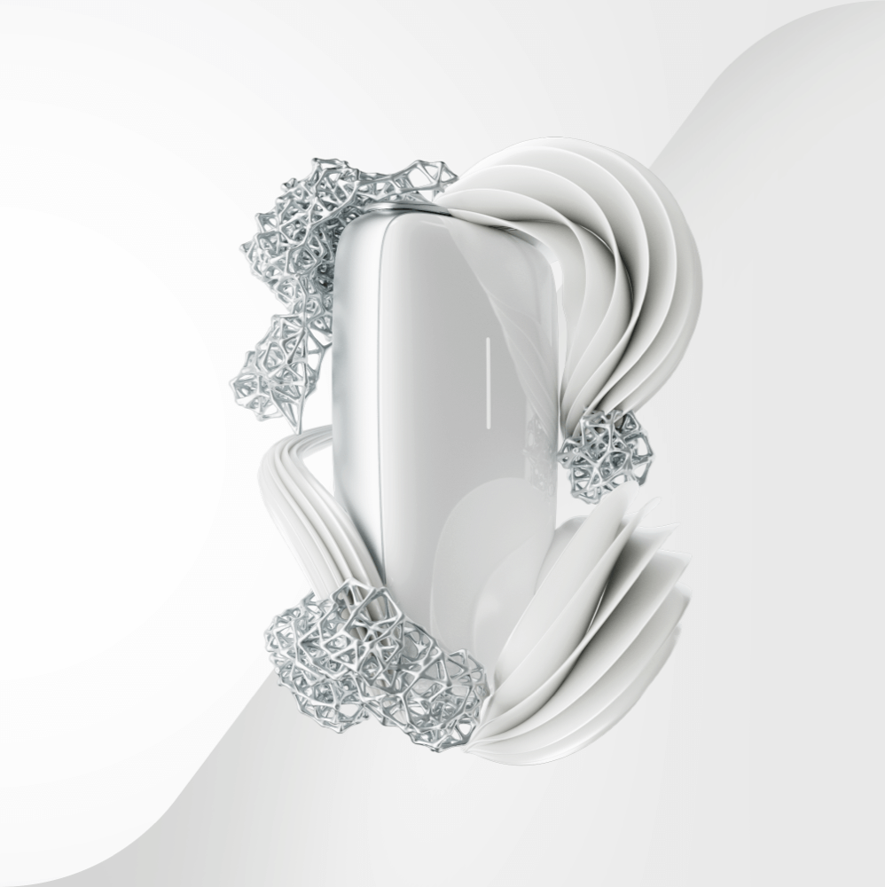 Ploom X Advanced — передня панель білього кольору — текстура
