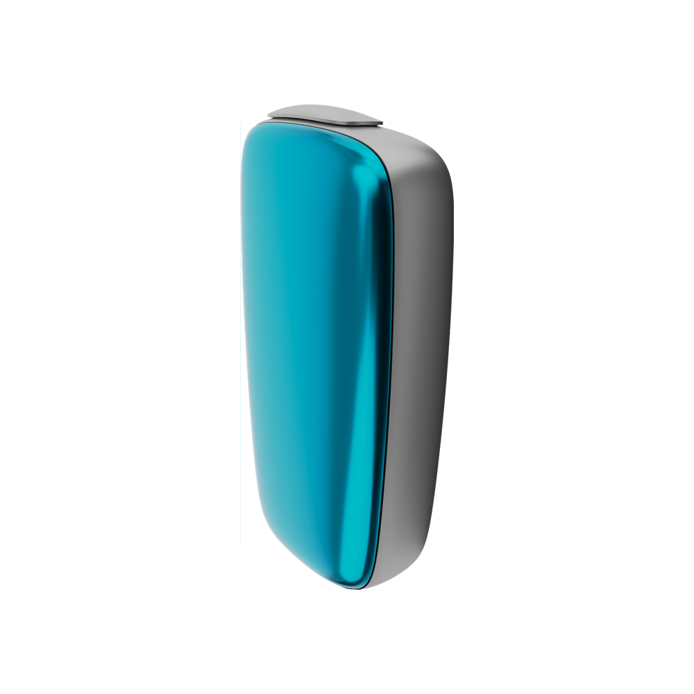 Ploom X Advanced — передня панель кольору блакитний океан — вид збоку
