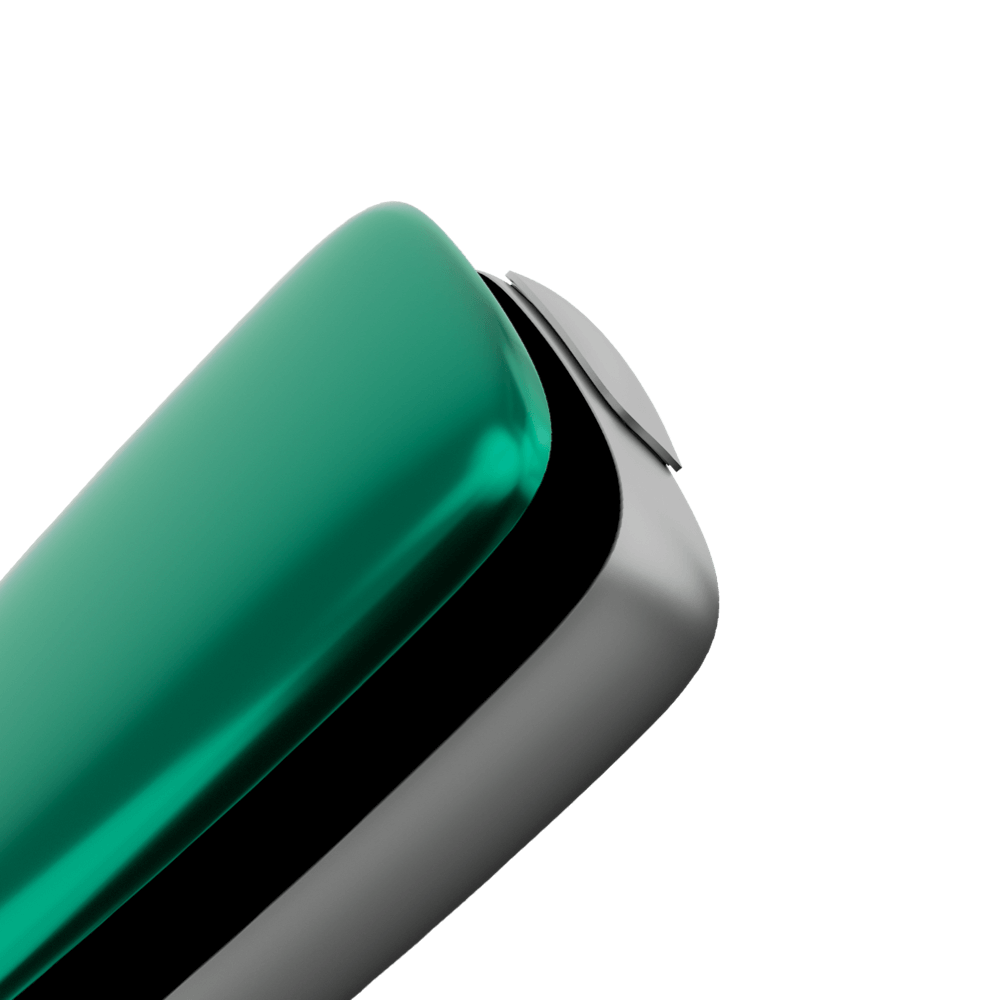 Ploom X Advanced — передня панель кольору тропічний зелений закрита
