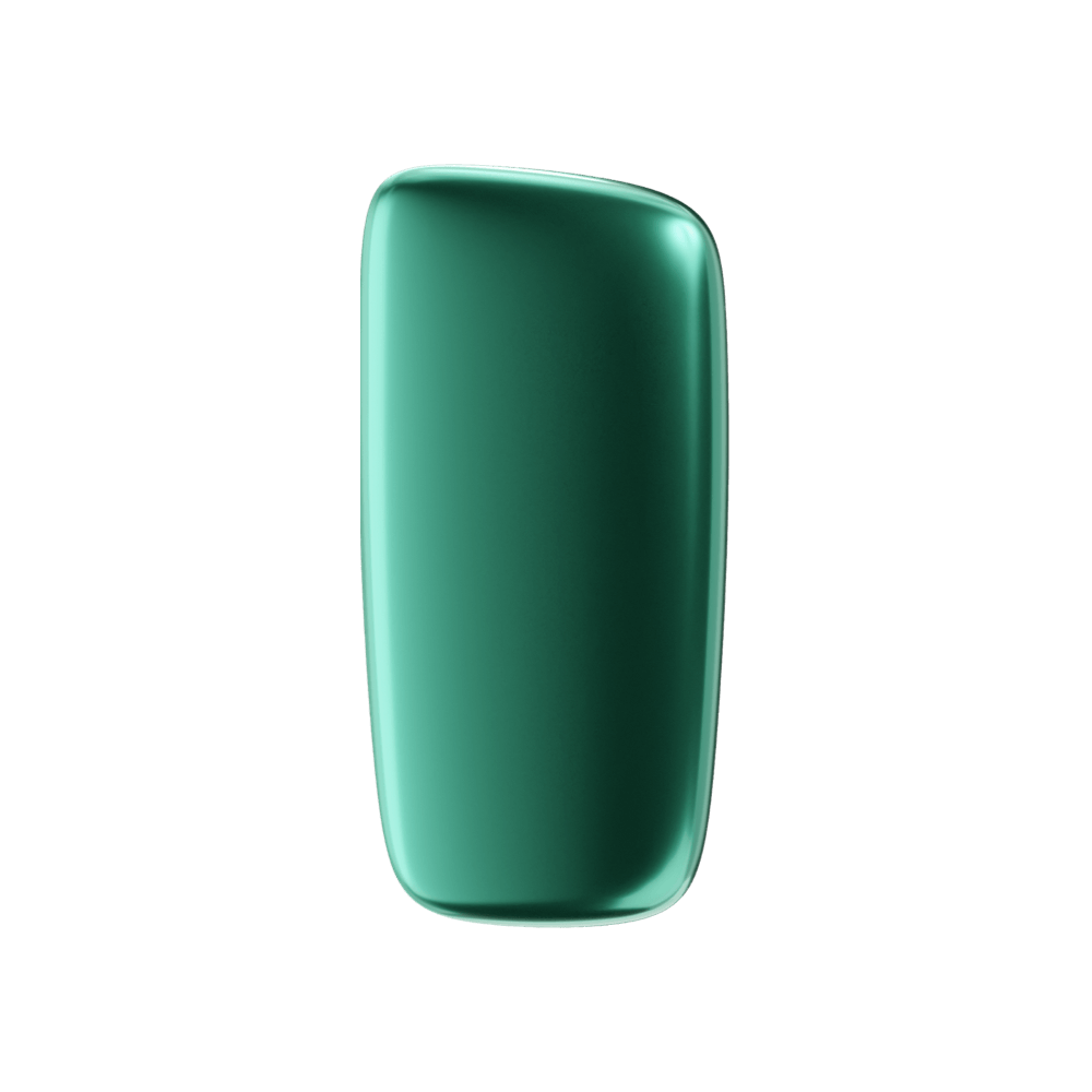 Ploom X Advanced — передня панель кольору тропічний зелений — вид спереду
