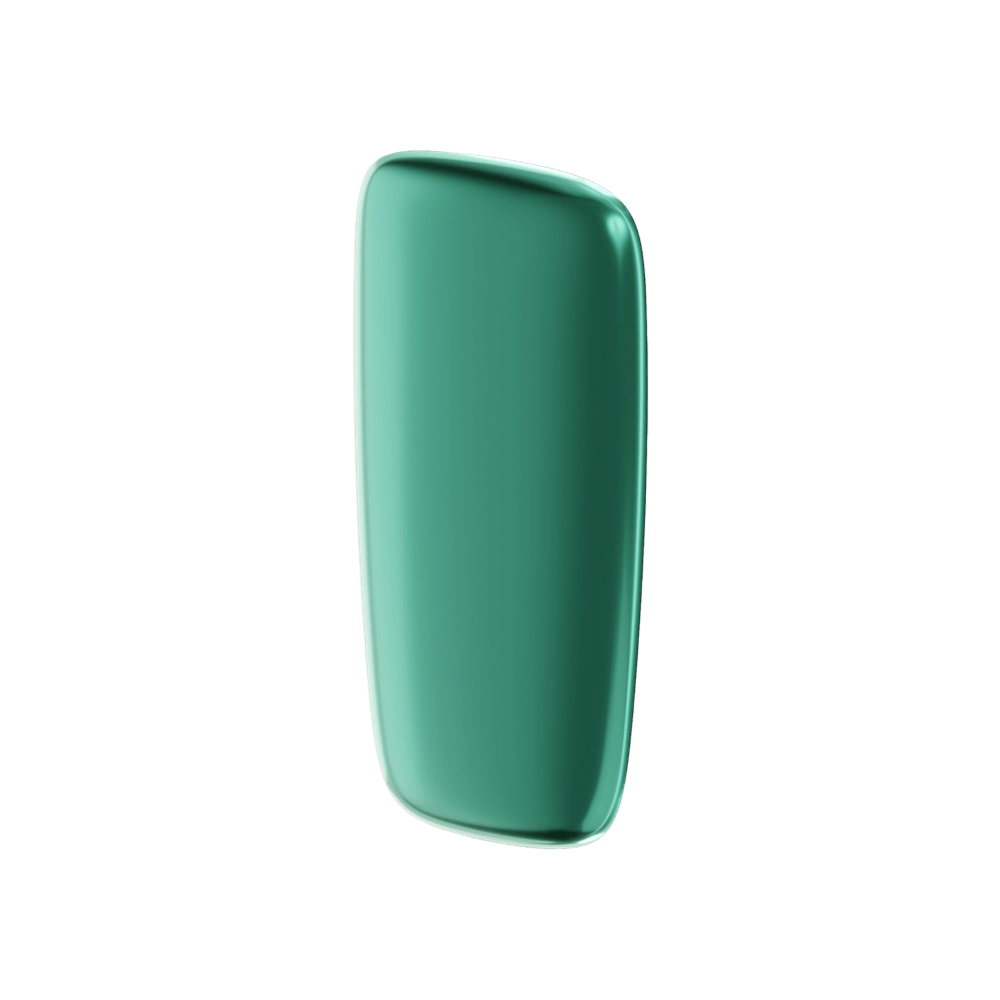 Ploom X Advanced — передня панель кольору тропічний зелений — кут справа
